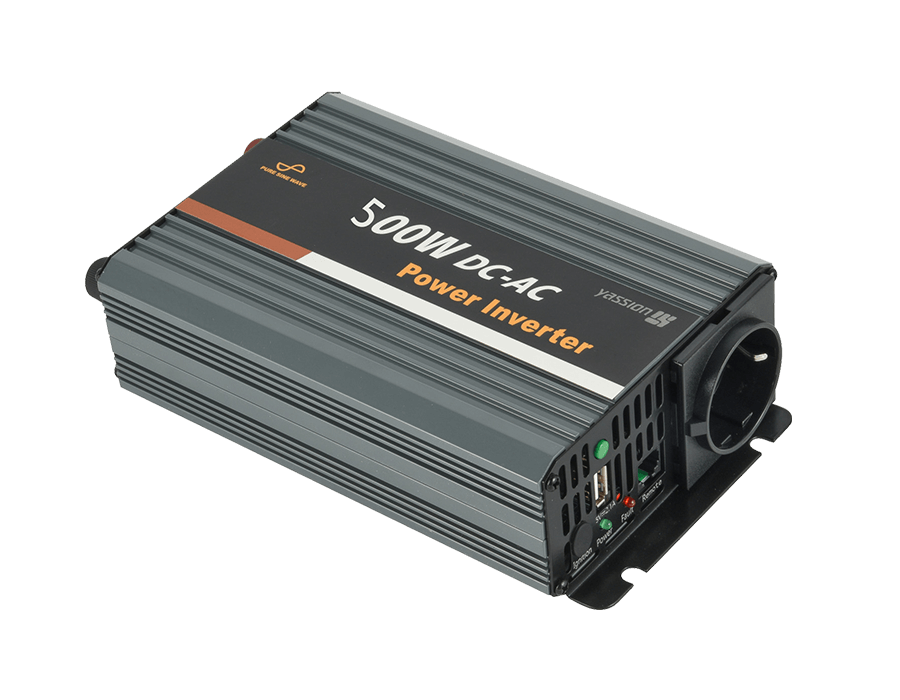 อินเวอร์เตอร์ปลั๊กรถยนต์คลื่นไซน์บริสุทธิ์ 500W